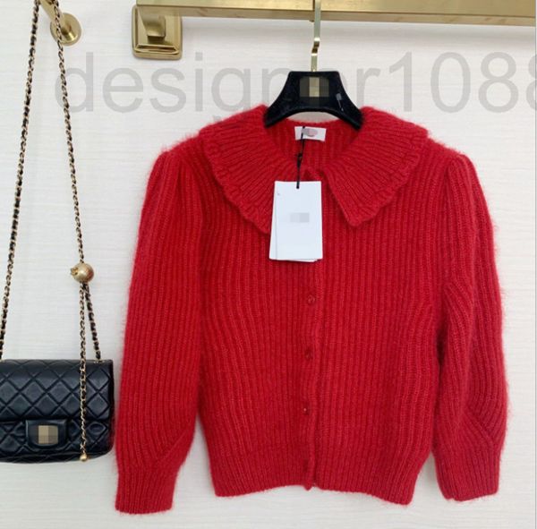 women's sweaters designer spring and autumn 2022 mohair red ce family sweater women's doll neck seven point bubble sleeve coat x8q, White;black
women's sweaters designer spring and autumn 2022 mohair red ce family sweater women's doll neck seven point bubble sleeve coat x8q, White;black