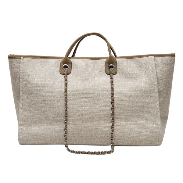 women tote fashion nylon large handbag chains shoulder s ladies big messenger shopping bag 220602
women tote fashion nylon large handbag chains shoulder s ladies big messenger shopping bag 220602