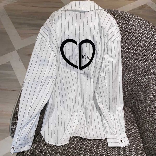 designer men women foreign trade tail goods stripe full print back heavy industry letter embroidered long sleeved shirt, White;black
designer men women foreign trade tail goods stripe full print back heavy industry letter embroidered long sleeved shirt, White;black