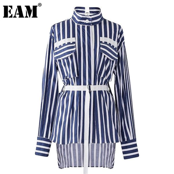 women's blouses & shirts women vertical striped irregular bandage blouse lapel long sleeve loose fit shirt fashion spring 286j, White
women's blouses & shirts women vertical striped irregular bandage blouse lapel long sleeve loose fit shirt fashion spring 286j, White