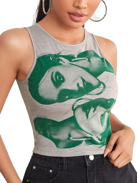 petite figure graphic tank 19wy#, White
petite figure graphic tank 19wy#, White