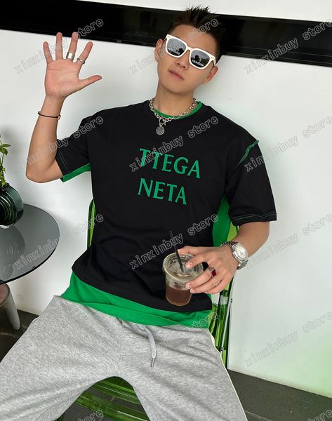 22ss men designers t shirts panelled black green triangle label cotton short sleeve crew neck streetwear black xinxinbuy s-2xl, White;black
22ss men designers t shirts panelled black green triangle label cotton short sleeve crew neck streetwear black xinxinbuy s-2xl, White;black