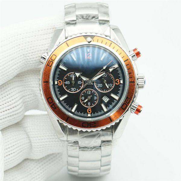 orange bezel planet meter black dial watch 44mm quartz chronograph ocean diver 600m stainless steel glass back sports sea mens wat252c, Slivery;brown
orange bezel planet meter black dial watch 44mm quartz chronograph ocean diver 600m stainless steel glass back sports sea mens wat252c, Slivery;brown