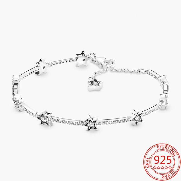genuine 925 sterling silver bracelet, star, diamond, women's jewelry accessories, Golden;silver
genuine 925 sterling silver bracelet, star, diamond, women's jewelry accessories, Golden;silver