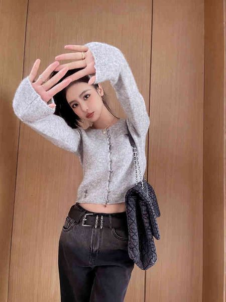 women's knits & tees 2022 early spring xiaoxiangfeng round neck soft waxy knitted cardigan sweater coat women's design sense niche, White
women's knits & tees 2022 early spring xiaoxiangfeng round neck soft waxy knitted cardigan sweater coat women's design sense niche, White