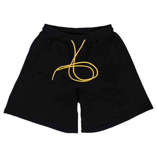 fashion brand designer shorts high version beautiful rhude embroidered solid color casual capris street loose drawstring shorts, White;black
fashion brand designer shorts high version beautiful rhude embroidered solid color casual capris street loose drawstring shorts, White;black