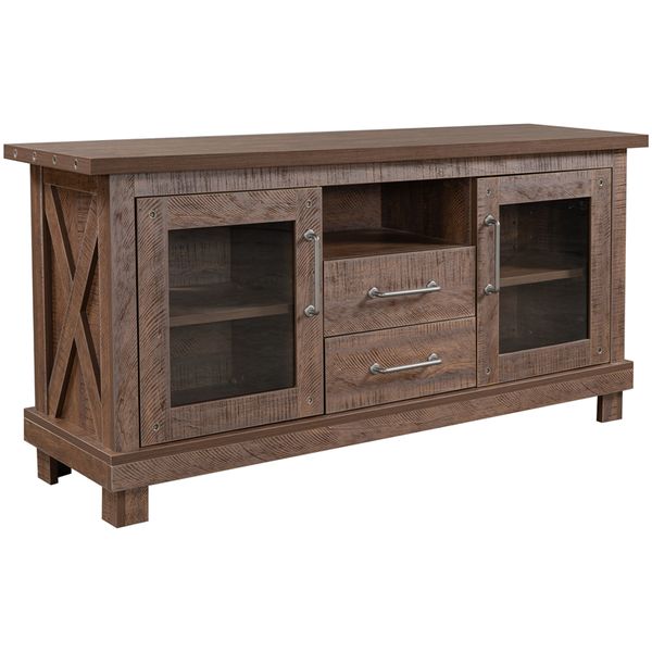 living room retros industrial vintage particleboard tv stand with two drawers and open style shelves glass doors and adjustable shelf
living room retros industrial vintage particleboard tv stand with two drawers and open style shelves glass doors and adjustable shelf
