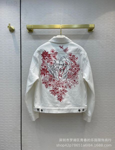women's leather & faux designer d family 21ss early autumn new rattan weaving love embroidery white denim jacket female, Black
women's leather & faux designer d family 21ss early autumn new rattan weaving love embroidery white denim jacket female, Black