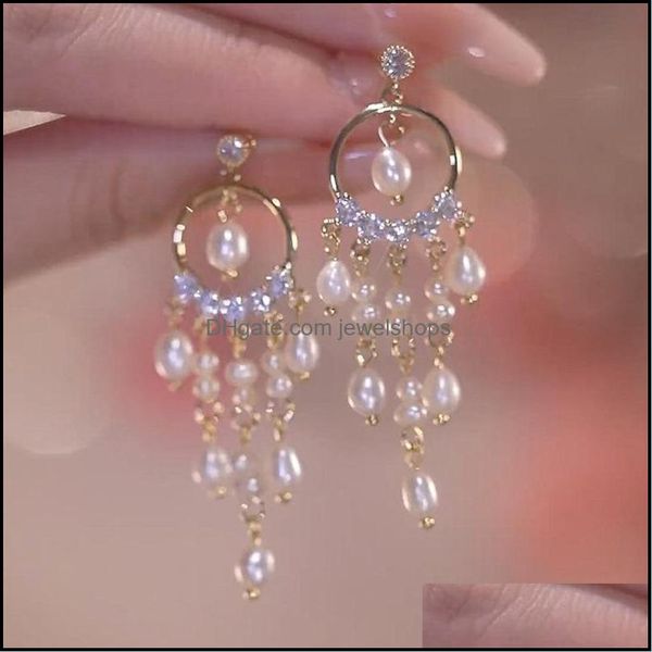dangle chandelier luxury elegant natural water pearl pendant earrings for women girls exquisite sweet jewelshops dhrnt, Silver
dangle chandelier luxury elegant natural water pearl pendant earrings for women girls exquisite sweet jewelshops dhrnt, Silver