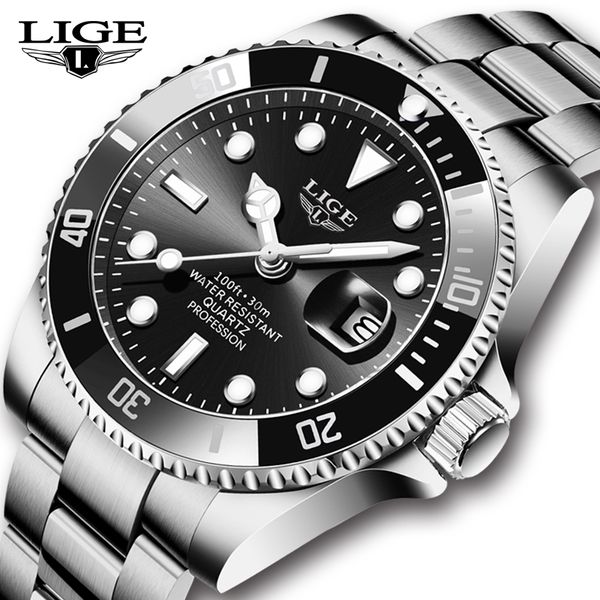 2022 lige brand luxury sport watches mens quartz wristwatch fashion watch men 30atm waterproof date clock relogio masculino, Silver
2022 lige brand luxury sport watches mens quartz wristwatch fashion watch men 30atm waterproof date clock relogio masculino, Silver