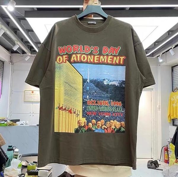 men's plus tees printed washing water loose short-sleeved t-shirt man, Black;brown
men's plus tees printed washing water loose short-sleeved t-shirt man, Black;brown