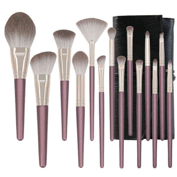 14 branches makeup brush set purple cloud wooden handle beauty tools beginner learning 5cm soft wool fiber makeup palette 0308
14 branches makeup brush set purple cloud wooden handle beauty tools beginner learning 5cm soft wool fiber makeup palette 0308