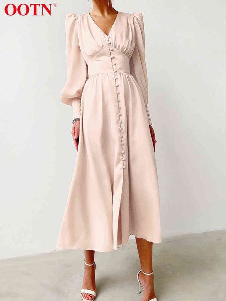 ootn white single breasted elegant dress for women party robe high waist satin long dress chic midi dresses lantern sleeve 2022 t220804, Black;gray
ootn white single breasted elegant dress for women party robe high waist satin long dress chic midi dresses lantern sleeve 2022 t220804, Black;gray