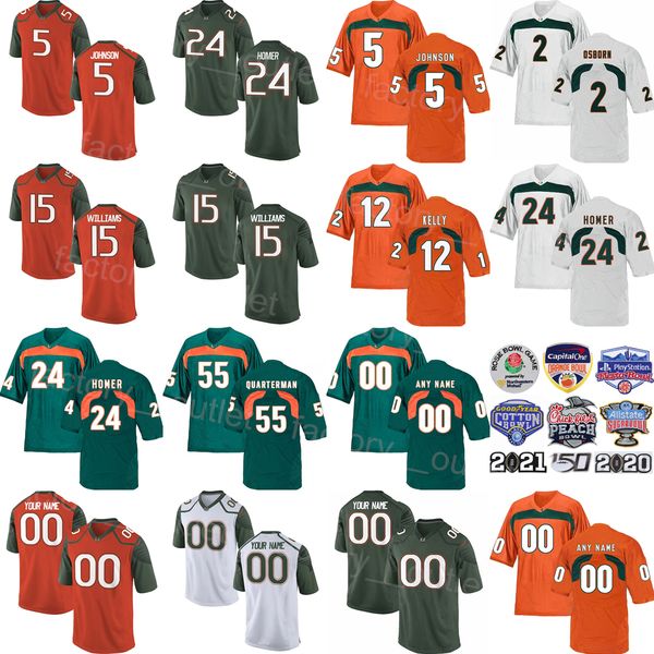 ncaa college miami hurricanes football 5 andre johnson jersey 15 jarren williams 2 kj osborn 55 shaquille quarterman 5 nkosi perry 24 travis, Black
ncaa college miami hurricanes football 5 andre johnson jersey 15 jarren williams 2 kj osborn 55 shaquille quarterman 5 nkosi perry 24 travis, Black
