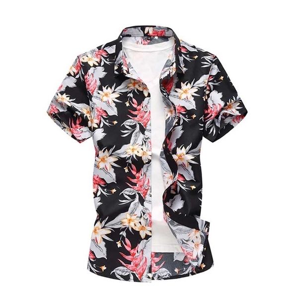 new arrival mens summer designer shirts cotton short sleeve floral shirt plus size 5xl 6xl 7xl hawaiian flower shirts 210412, White;black
new arrival mens summer designer shirts cotton short sleeve floral shirt plus size 5xl 6xl 7xl hawaiian flower shirts 210412, White;black