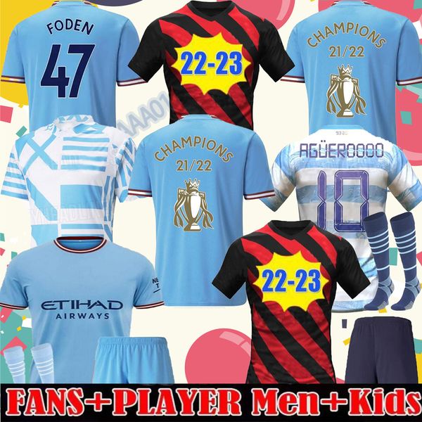 21 22 23 limited edition haaland soccer jersey grealish sterling ferran de bruyne foden 2022 2023 mans cities football shirts men kids kit a, Black;yellow
21 22 23 limited edition haaland soccer jersey grealish sterling ferran de bruyne foden 2022 2023 mans cities football shirts men kids kit a, Black;yellow