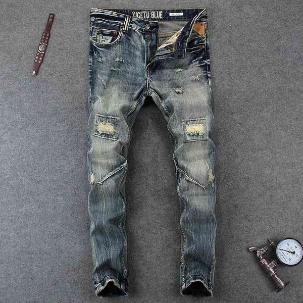 men's jeans fashionable men's jeans with holes worn out washed buffed stitched slim fitting small straight pants fashion 4rch, Blue
men's jeans fashionable men's jeans with holes worn out washed buffed stitched slim fitting small straight pants fashion 4rch, Blue