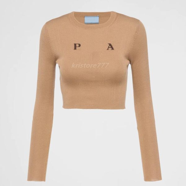 2022 women slim short sweaters knits designer with letters print girls milan runway designer tank crop shirt high end long sleeve stretch p, White;black
2022 women slim short sweaters knits designer with letters print girls milan runway designer tank crop shirt high end long sleeve stretch p, White;black