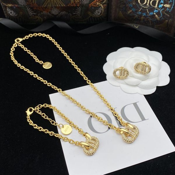 factory retail and wholesale dijia new cd letter diamond necklace female d pig nose temperament bracelet earrings set, Silver
factory retail and wholesale dijia new cd letter diamond necklace female d pig nose temperament bracelet earrings set, Silver