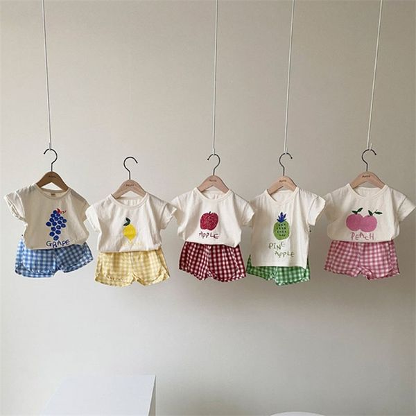 baby boy girl children's suit summer children kids s s fruits t-shirt + shorts 2 sets clothes 220507, White
baby boy girl children's suit summer children kids s s fruits t-shirt + shorts 2 sets clothes 220507, White