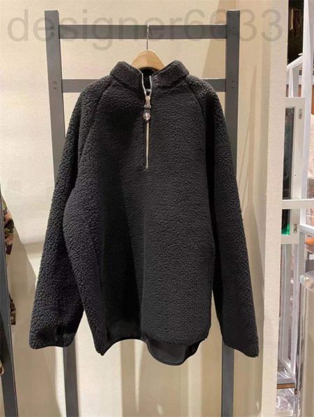 women's knits & tees designer aw king spring and autumn loose half zipper stand collar beige lamb wool women's coat 8xni, White
women's knits & tees designer aw king spring and autumn loose half zipper stand collar beige lamb wool women's coat 8xni, White