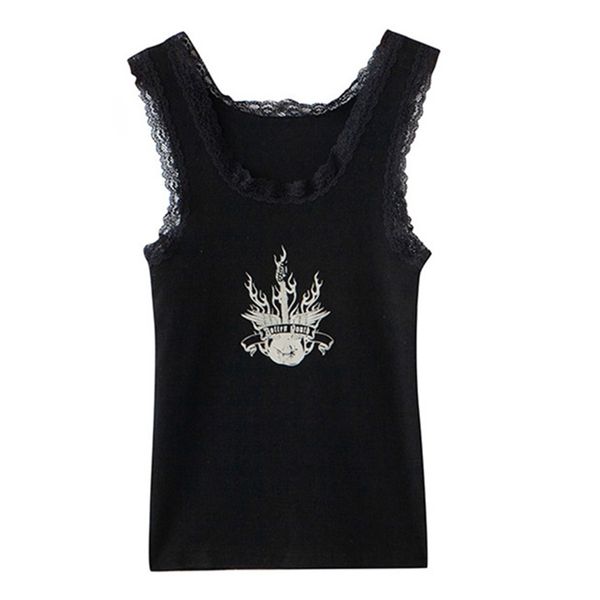 puwd y2k cute girls print black lace tank summer fashion ladies slim sleeveless short vintage women streetwear 220423, White
puwd y2k cute girls print black lace tank summer fashion ladies slim sleeveless short vintage women streetwear 220423, White