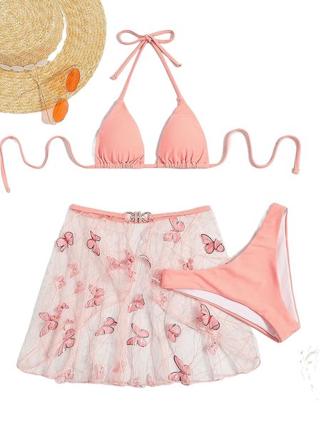 3pack plain .icro triangle b.ikini swimsuit & b.utterfly decor beach s.kirt h7rg#, White;black
3pack plain .icro triangle b.ikini swimsuit & b.utterfly decor beach s.kirt h7rg#, White;black