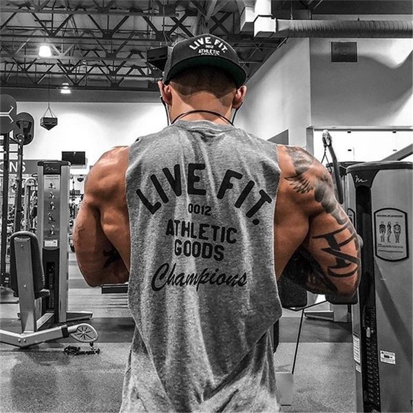 men bodybuilding tank gym workout fitness cotton sleeveless shirt running clothes stringer singlet male summer casual vest 220620, White;black
men bodybuilding tank gym workout fitness cotton sleeveless shirt running clothes stringer singlet male summer casual vest 220620, White;black