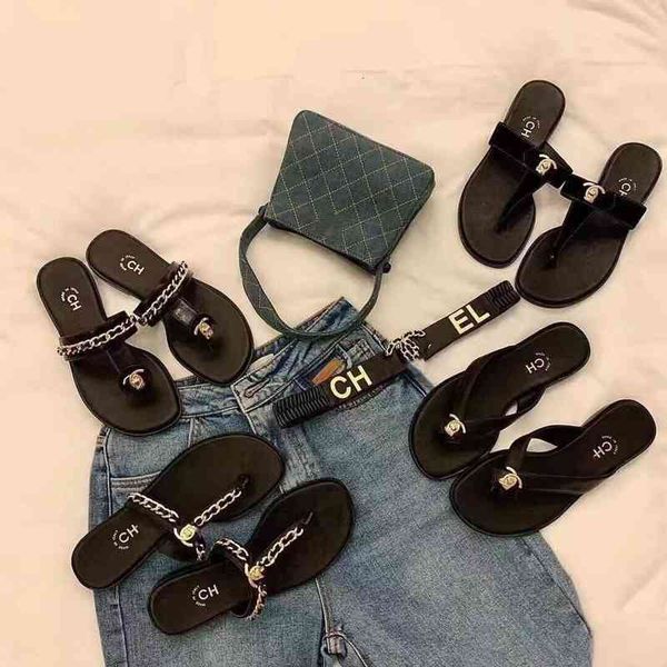 sandals xiaoxiangfeng metal chain sandals wear casual and versatile flip flop flat shoes kfkt, Black
sandals xiaoxiangfeng metal chain sandals wear casual and versatile flip flop flat shoes kfkt, Black