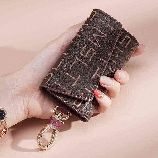 women vintage keychain key holder organizer key case female wallet mini small key storage bag 220611, Red;blue 
women vintage keychain key holder organizer key case female wallet mini small key storage bag 220611, Red;blue