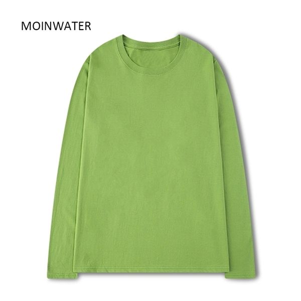 moinwater women 100% cotton long sleeve t shirts for autumn female green purple spring solid tees mlt2138 220322, White
moinwater women 100% cotton long sleeve t shirts for autumn female green purple spring solid tees mlt2138 220322, White