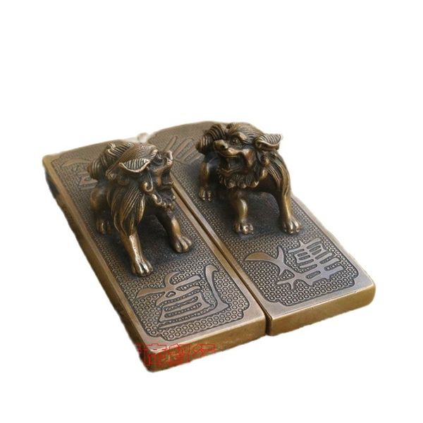 chinese room plate with brass lion statue old paperweight text engraving, Black
chinese room plate with brass lion statue old paperweight text engraving, Black