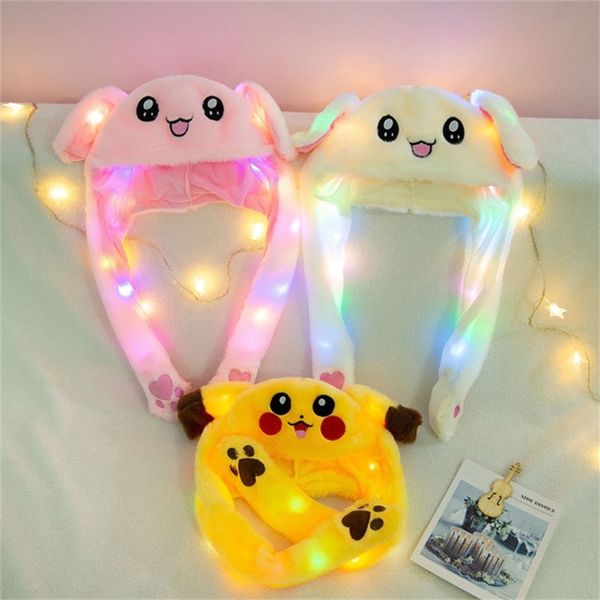 led bunny moving ears hat cartoon plush flash party birthday gift light luminous airbag hat blink jumping up hat for kids 220611, Yellow
led bunny moving ears hat cartoon plush flash party birthday gift light luminous airbag hat blink jumping up hat for kids 220611, Yellow