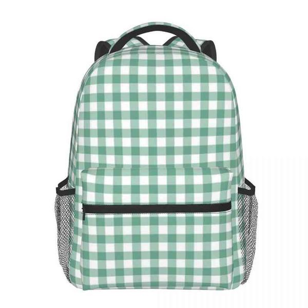 men women christmas green gingham backpack student lapbackpack bags large capacity rucksack aa220316
men women christmas green gingham backpack student lapbackpack bags large capacity rucksack aa220316