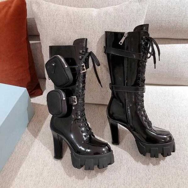 pocket boots platform martin women's knight boots women high chunky heel round toe side zipper patent leather boots, Black
pocket boots platform martin women's knight boots women high chunky heel round toe side zipper patent leather boots, Black