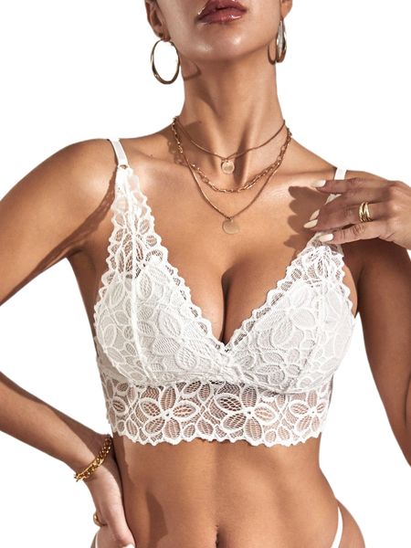 hollow out lace bralette w8mq#, Black;red