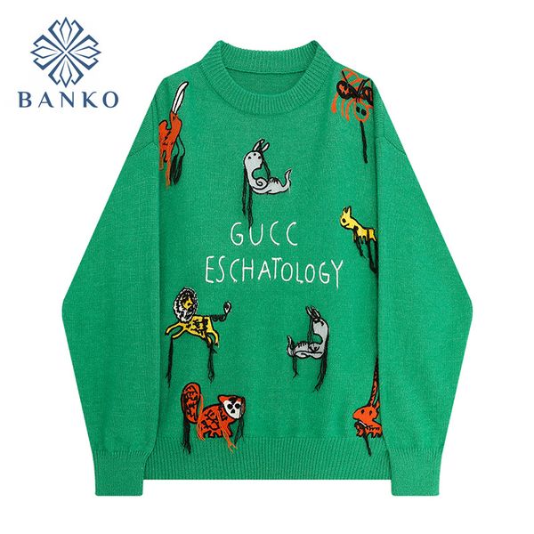 fashion pullover sweaters 2022 women fall winter long sleeve embroidery o neck knitted warm streetwear jersey mujer clothes, White;black
fashion pullover sweaters 2022 women fall winter long sleeve embroidery o neck knitted warm streetwear jersey mujer clothes, White;black