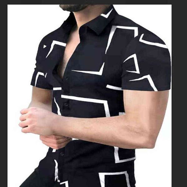 fashion design geometry print short sleeve casual shirt men's print beach blouse 2022 summer daily clothing men cardigan s-3xl y220411, White;black
fashion design geometry print short sleeve casual shirt men's print beach blouse 2022 summer daily clothing men cardigan s-3xl y220411, White;black
