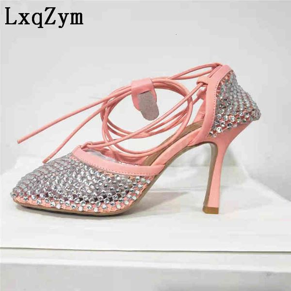 sandals luxury diamond air mesh women's sandals shoes pumps thin high heel square toe ankle wrap party, Black
sandals luxury diamond air mesh women's sandals shoes pumps thin high heel square toe ankle wrap party, Black