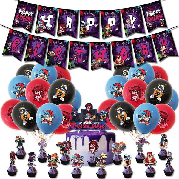 friday night funking banner flag balloon cake er set festive & event supplies dinner birthday party decorations307p319s
friday night funking banner flag balloon cake er set festive & event supplies dinner birthday party decorations307p319s