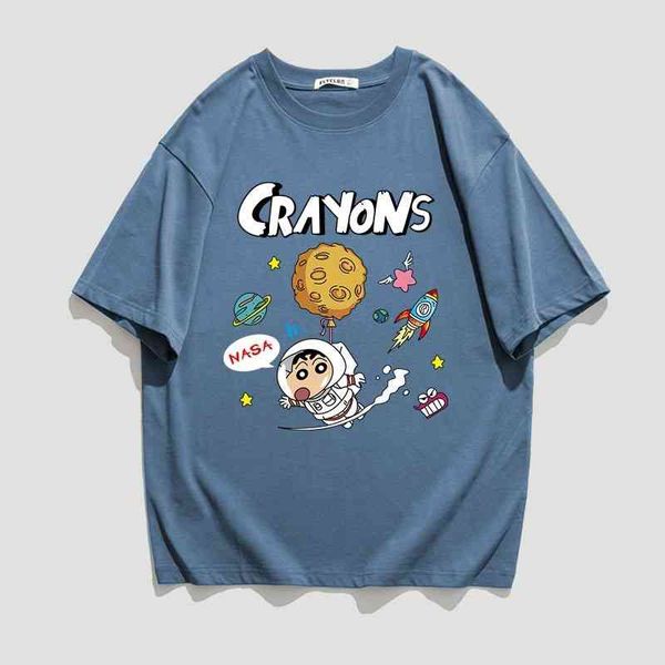 american astronaut nasa t-shirt flagship store co branded short sleeve men's versatile cotton t287 s20, White;black
american astronaut nasa t-shirt flagship store co branded short sleeve men's versatile cotton t287 s20, White;black