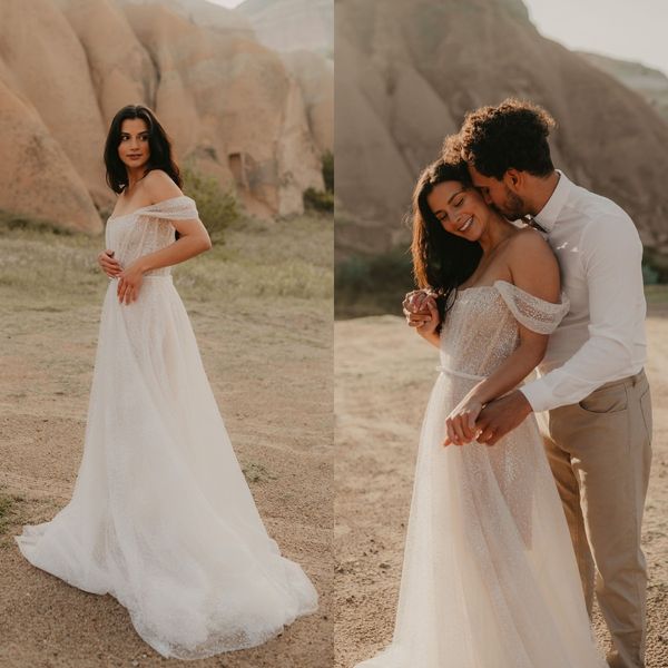 berta 2022 bohemian 2022 wedding dress off the shoulder sequined beach boho bridal gowns backless vestido de novia, White
berta 2022 bohemian 2022 wedding dress off the shoulder sequined beach boho bridal gowns backless vestido de novia, White