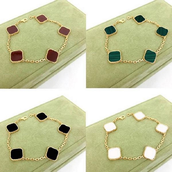 2022 fashion new woman clover charm bracelet classic four-leaf clover bracelet designer luxury natural gemstone wedding jewelry for women lo
2022 fashion new woman clover charm bracelet classic four-leaf clover bracelet designer luxury natural gemstone wedding jewelry for women lo
