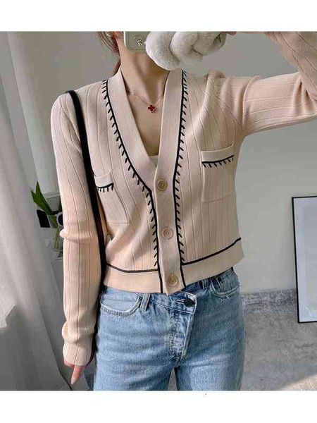 women's hoodies sweatshirts yj autumn fashion versatile elegant temperament v-neck contrast color pocket short sweater women's top, Black
women's hoodies sweatshirts yj autumn fashion versatile elegant temperament v-neck contrast color pocket short sweater women's top, Black