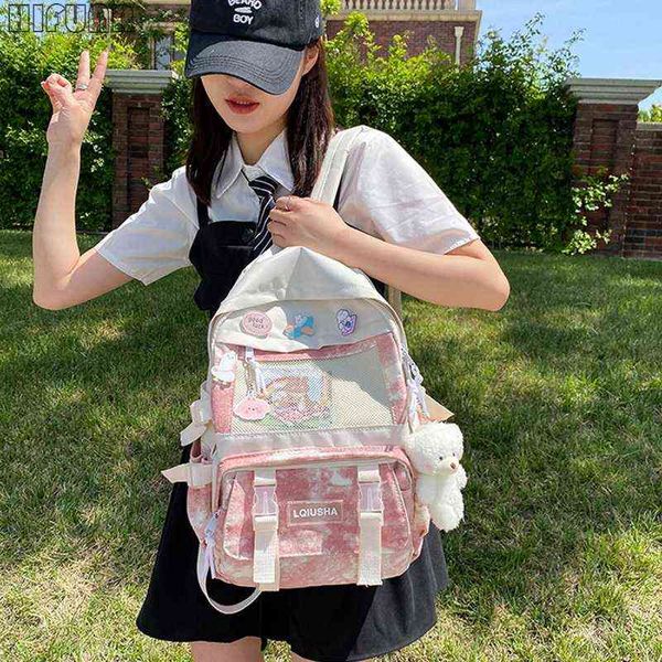 school bags fashion girl cute backpacks korean harajuku large capacity tiedye style students schoolbag women travel bagpack 220802
school bags fashion girl cute backpacks korean harajuku large capacity tiedye style students schoolbag women travel bagpack 220802