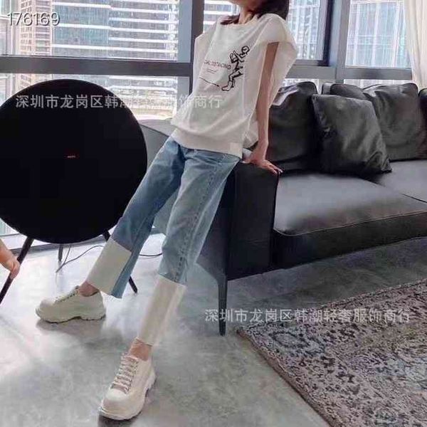 women's jeans shenzhen autumn irregular white edge stitching design washed blue straight rough jeans nanyou
women's jeans shenzhen autumn irregular white edge stitching design washed blue straight rough jeans nanyou