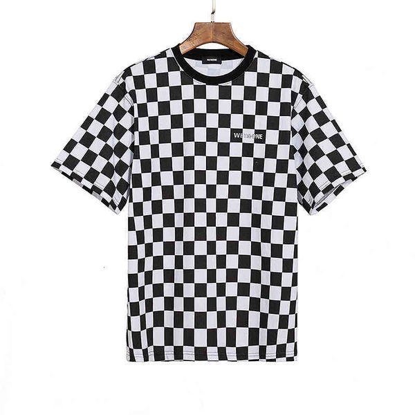 summer we11done fashion brand black white plaid printed short sleeve t-shirt men women lovers loose bottomed t-shirt, White;black
summer we11done fashion brand black white plaid printed short sleeve t-shirt men women lovers loose bottomed t-shirt, White;black