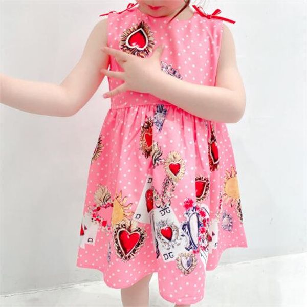 children's clothing fashion sleeveless print girls dress love princess dresses 2022 summer new women child casual cartoon dress, Red;yellow
children's clothing fashion sleeveless print girls dress love princess dresses 2022 summer new women child casual cartoon dress, Red;yellow