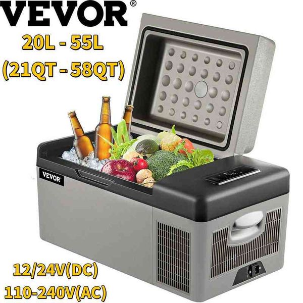 vevor mini car refrigerator fridge er 12v/24v dc 110-240v ac portable cooler 20l-55l for camping picnic boating caravan bar h220510 
vevor mini car refrigerator fridge er 12v/24v dc 110-240v ac portable cooler 20l-55l for camping picnic boating caravan bar h220510