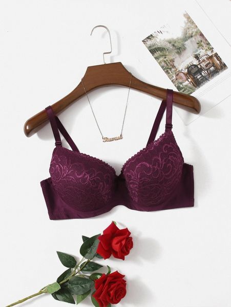 plus lace underwire bra g6kt#, Black;white